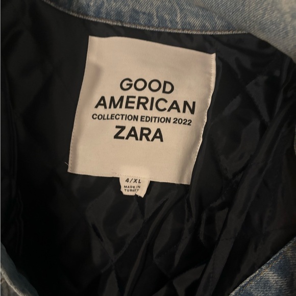 Zara & Good American Denim Shacket NWT Stunning and Rare!! - Picture 4 of 4